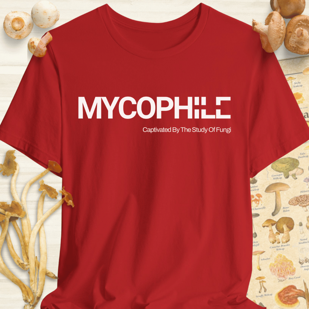 Mycophile Study Of Fungi Tee Red