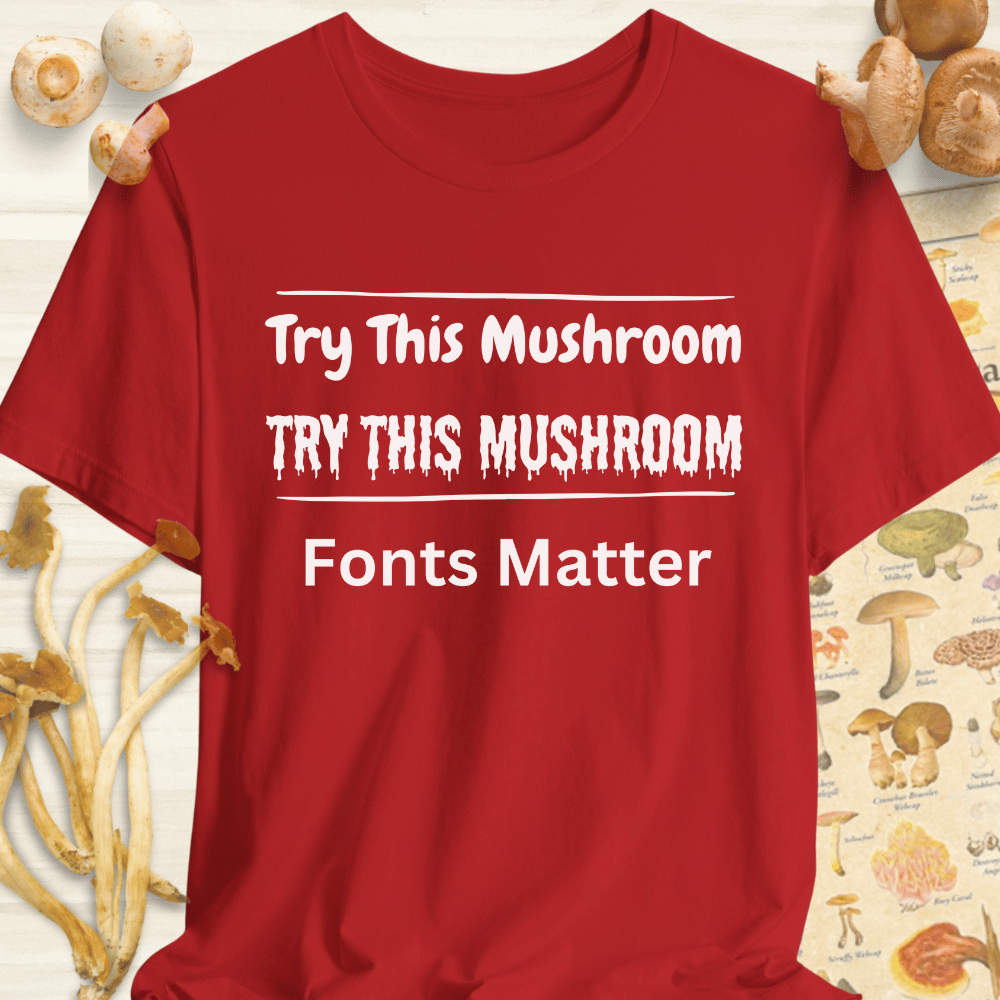 Fonts Matter Tee Red