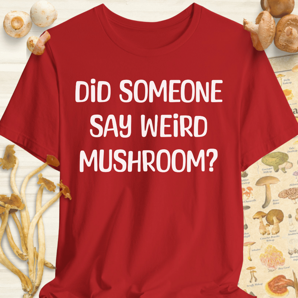 Weird Mushroom Tee Red