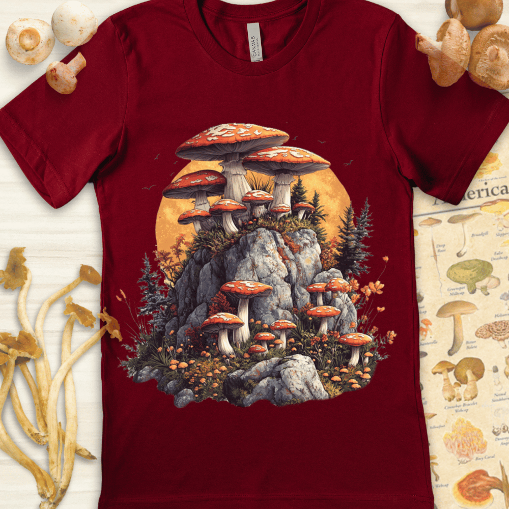 Mushroom Stone Tee Red