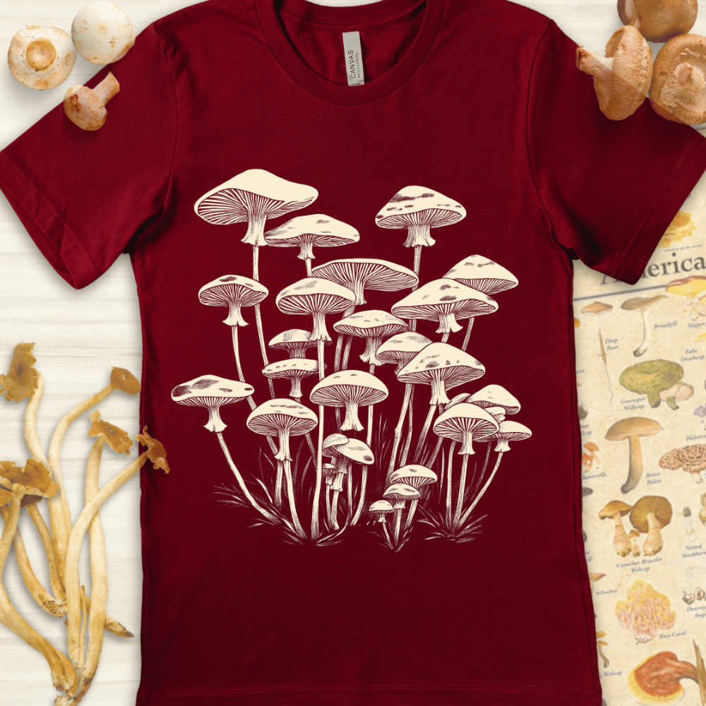 MushroomsSumi-e Tee Red
