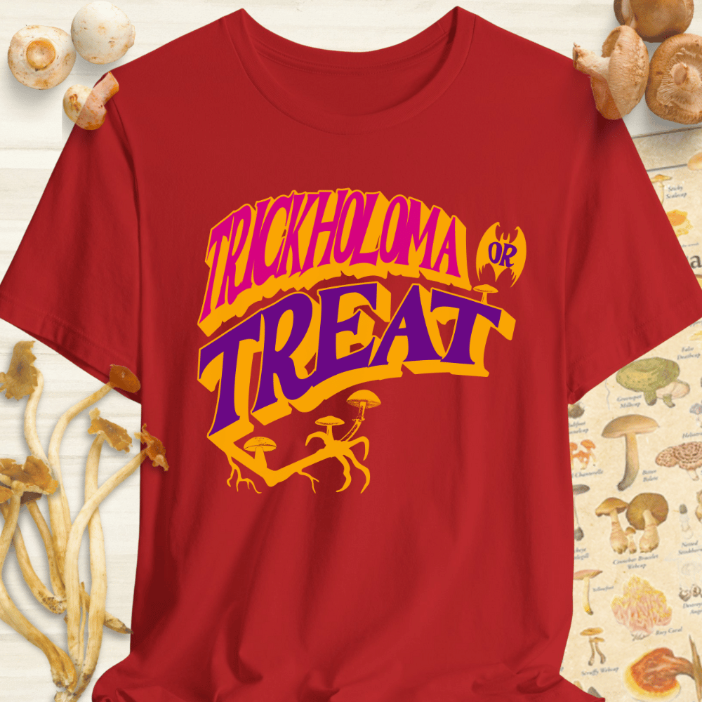 Trickholoma or Treat Tee Red