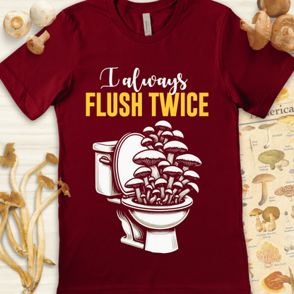 Flush Twice Harvest Tee Red
