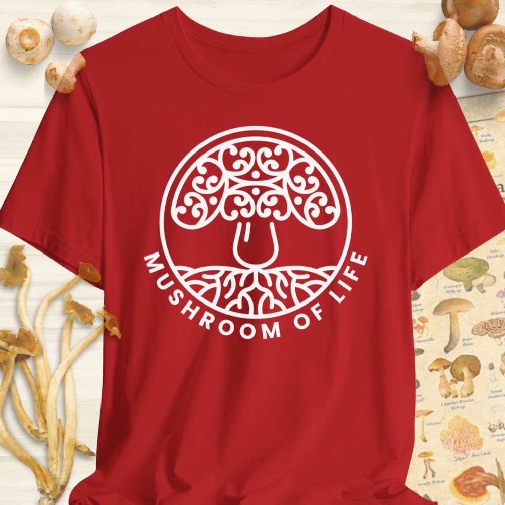 Mushroom of Life Tee Red