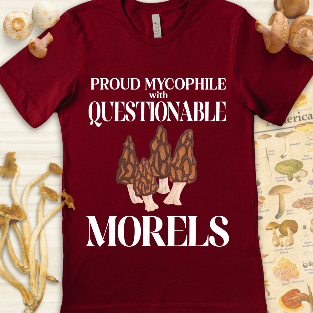Mycophile Morels Tee Red