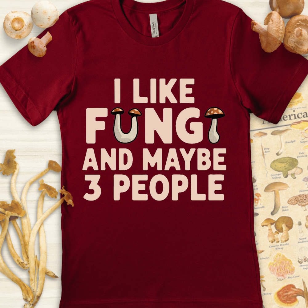Fungi & 3 People Tee Red