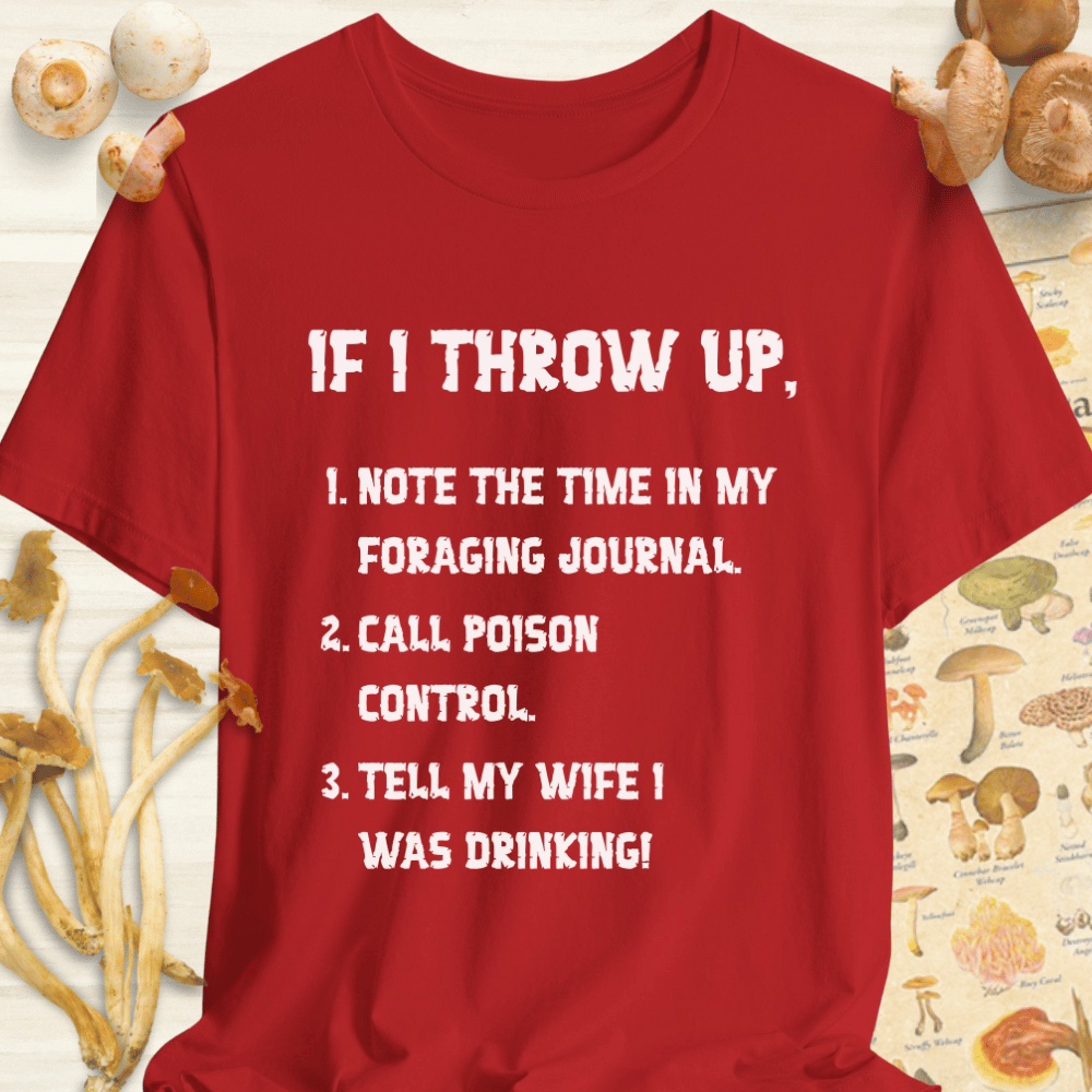 Call Poison Control Tee Red