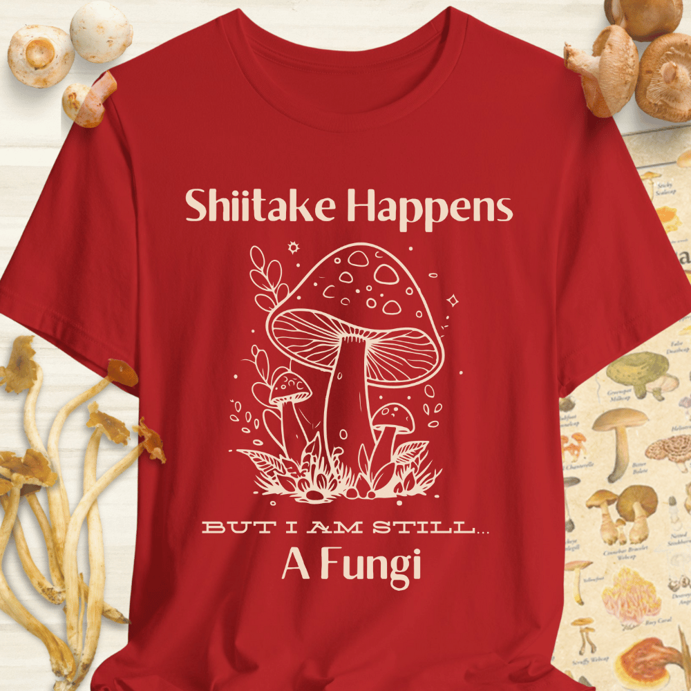 Shitake Fungi Tee Red