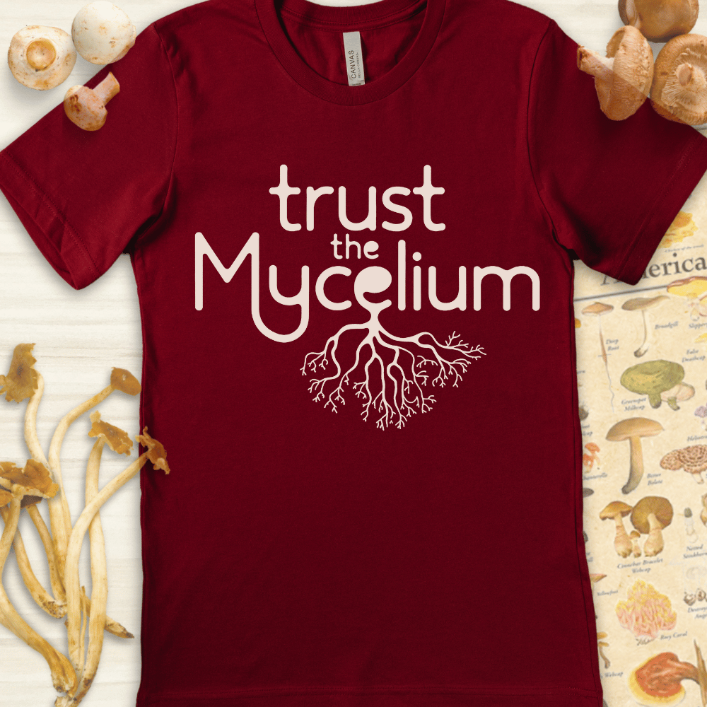 Trust Mycelium Tee Red
