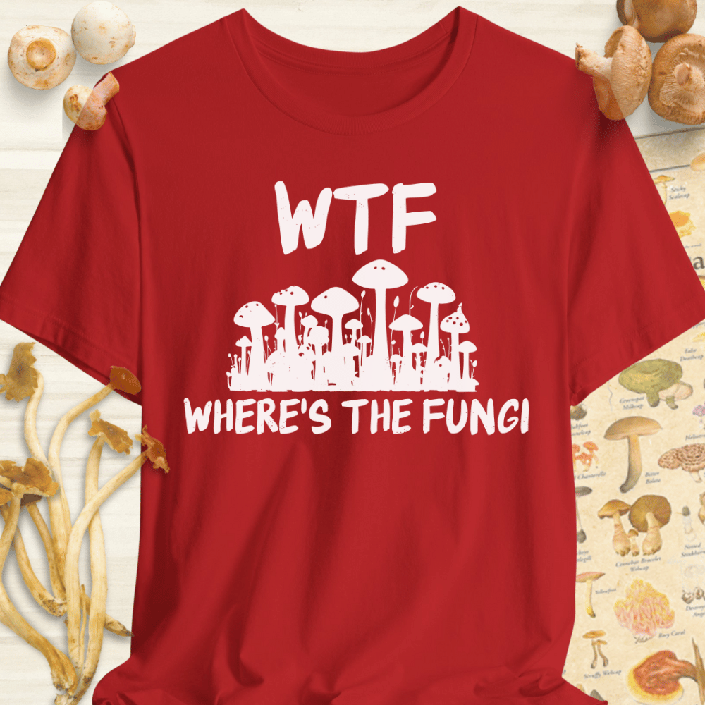 Where's The Fungi Tee Red