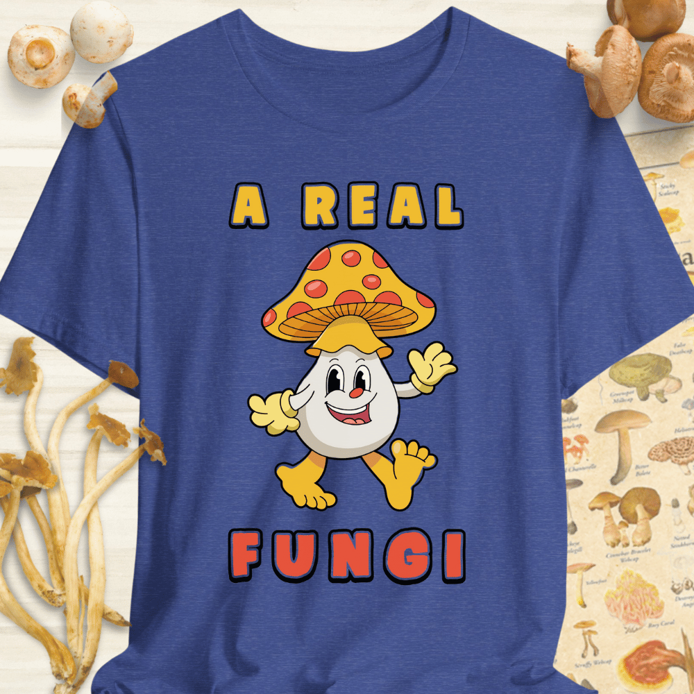 A Real Fungi Tee Blue