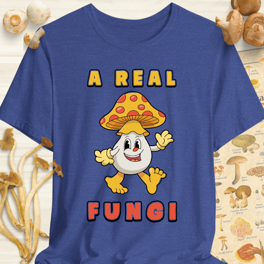 A Real Fungi Tee Blue