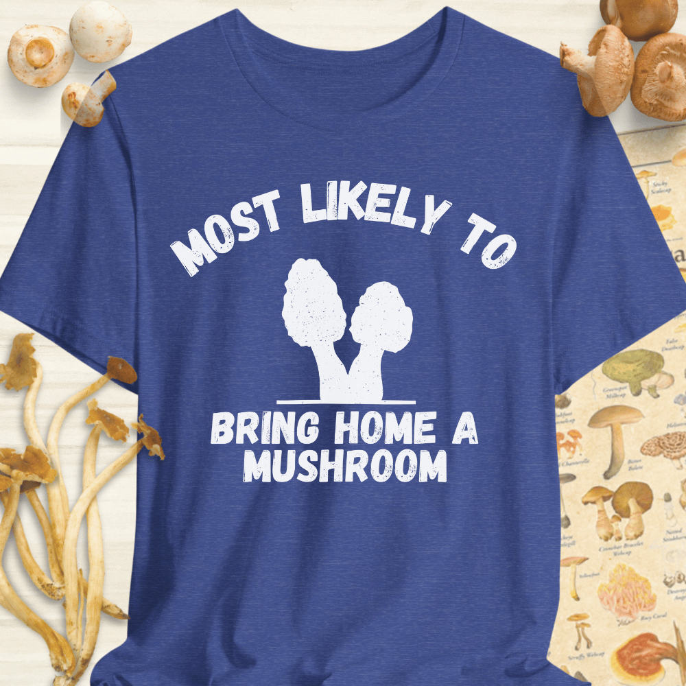 Bring A Mushroom Tee Blue