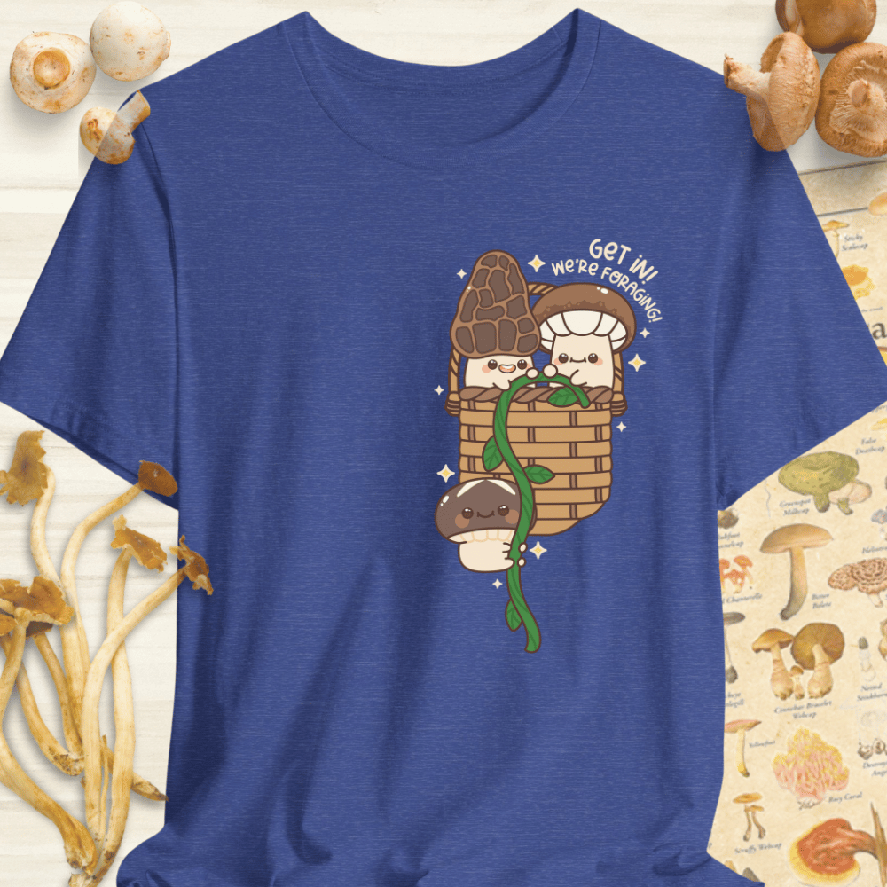 Get In We're Foraging Tee Blue