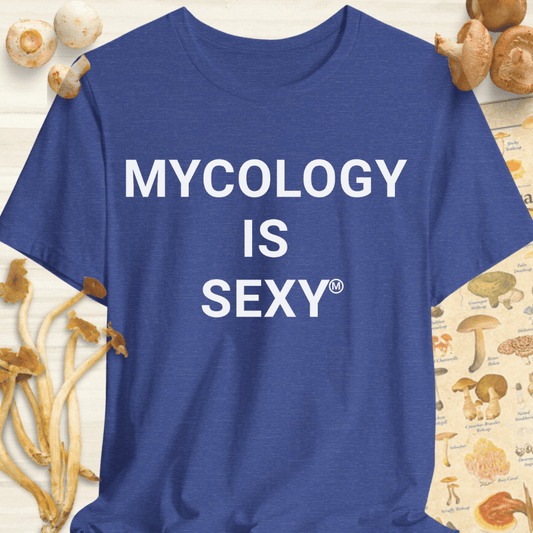 Mycology Is Sexy Tee Blue
