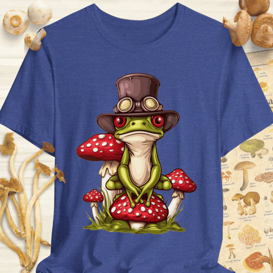 Steam Punk Frog Tee Blue