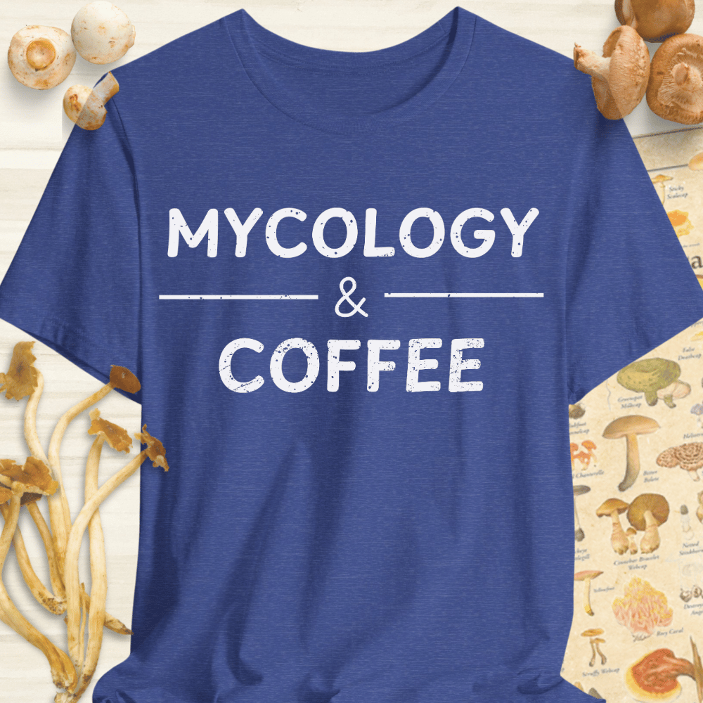 Mycology & Coffee Tee Blue