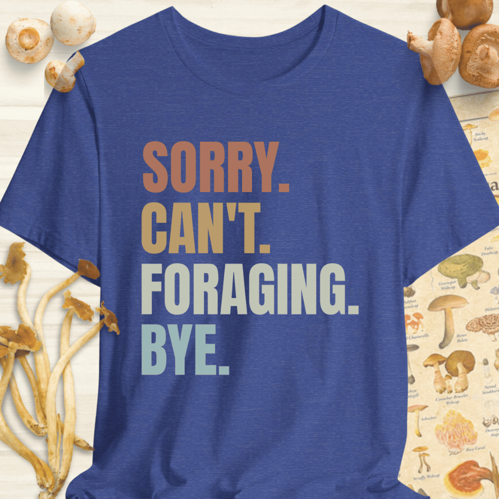 Sorry Foraging Bye Tee Blue