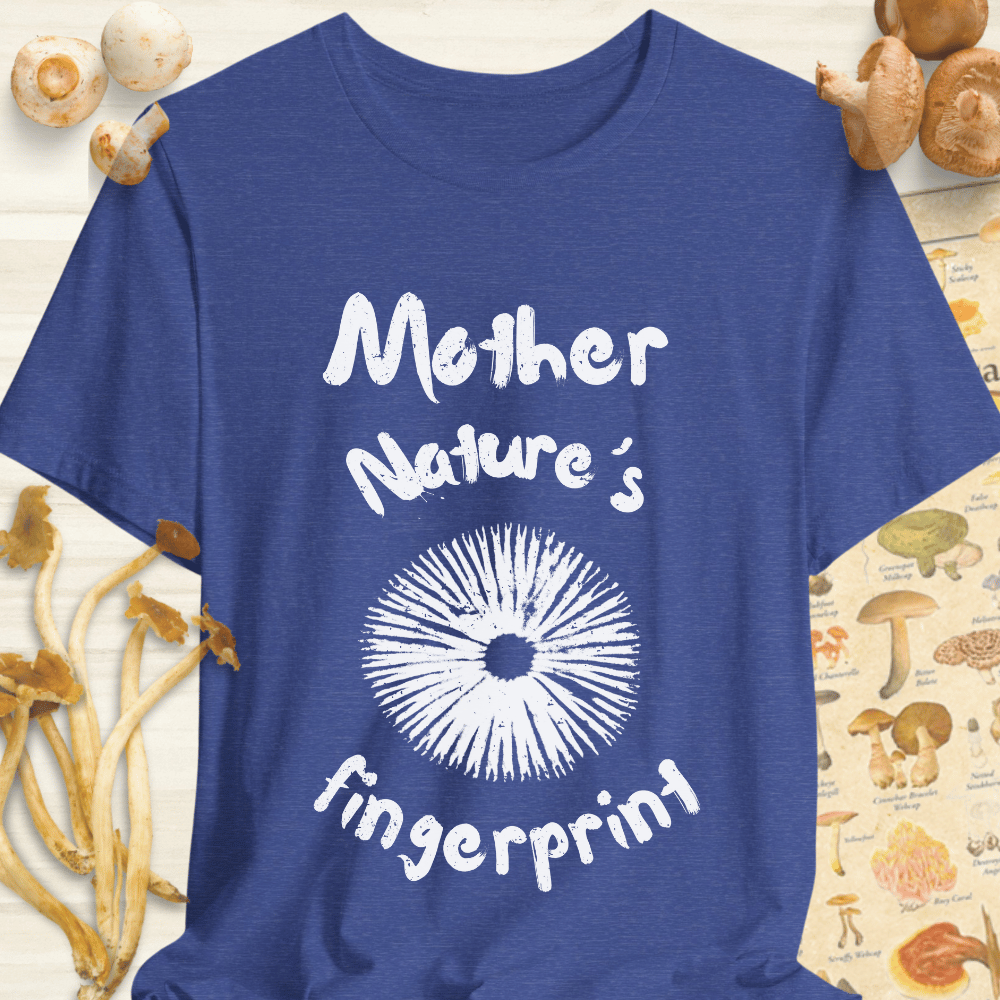 Nature's Fingerprint Tee Blue