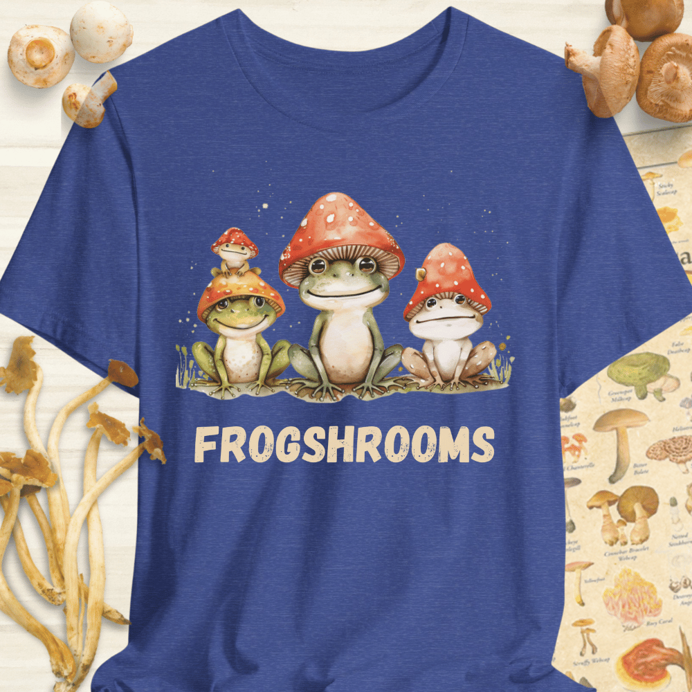 FrogShrooms In Hats Tee Blue
