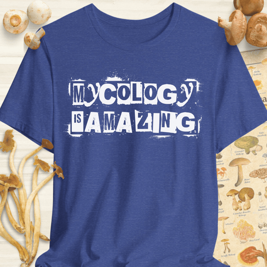 Mycology Is Amazing Tee Blue