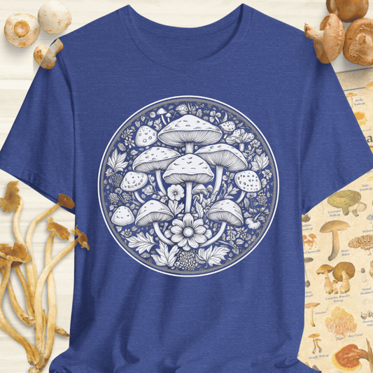 Mushroom Serenity Tee Blue