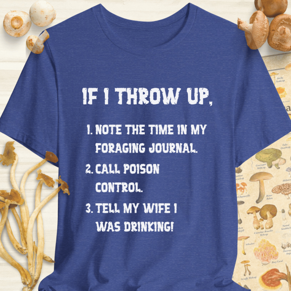 Call Poison Control Tee Blue