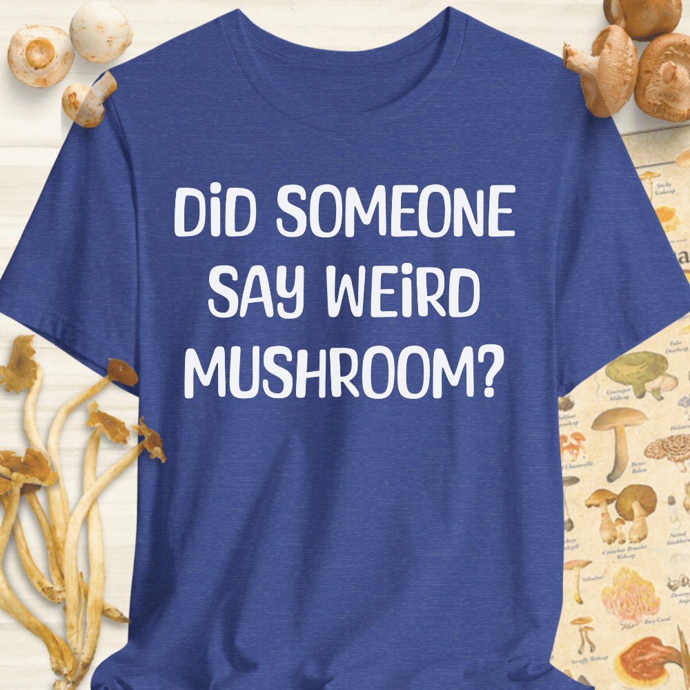 Weird Mushroom Tee Blue